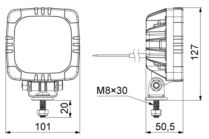 HORPOL LRD2679 15xLED 1000lm arbeidslampe