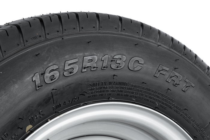 Sett med to forsterkede hjul til tilhengeren LINGLONG DEKK 165/80 R13C 96/94N UNITRAILER FELGER 4,5Jx13"H2 5x112 ET:30