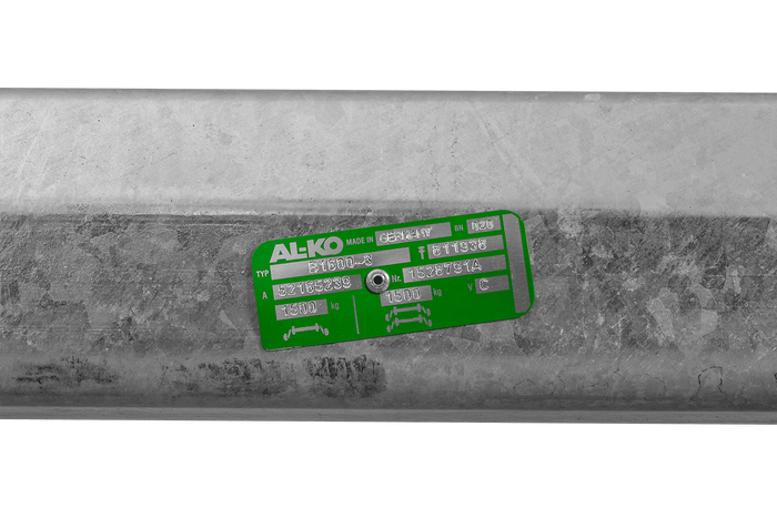 AL-KO COMPACT bremseaksel for tilhenger / bergingsbil 1500kg 1510mm 1880mm 5x112