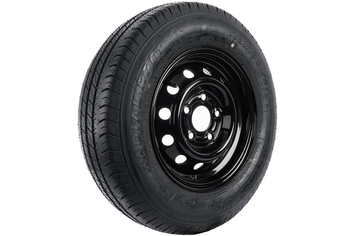 Forsterket tilhengerhjul LINGLONG DEKK 165/80 R13C 96/94N UNITRAILER FELG svart 4,5Jx13"H2 5x112 ET:30