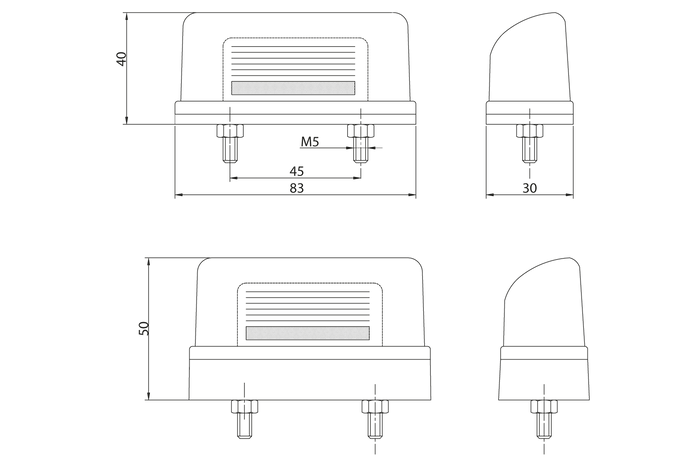 FRISTOM FT-022 nummerskiltlampebelysning