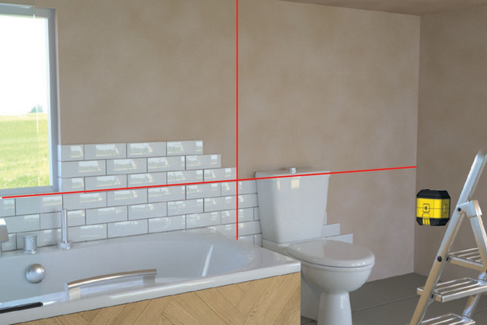 STANLEY CUBIX STHT77498-1 Krysslinjelaser - Rød