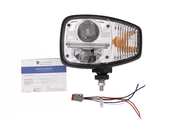 Lampy przednie TT Technology TT.16611-L+TT.16611-P LED 3 funkcje 23xLED 2350lm lewa+prawa do JCB/Cat/Manitou/Volvo/Terex