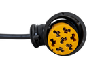 Bajonettadapter 5-pinners / vinklet kontakt ASS2 7-pinners ASPÖCK venstre adapter