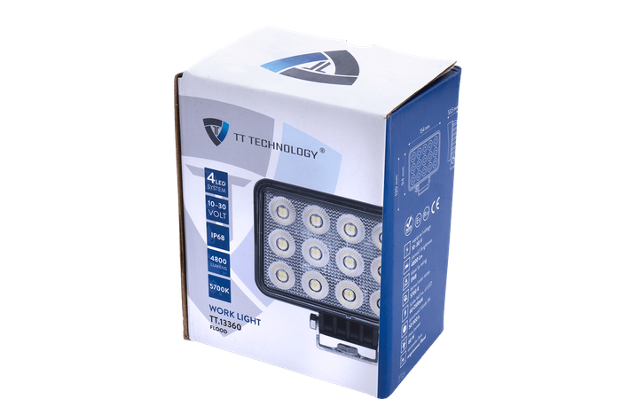 LED-arbeidslampereflektor TT TECHNOLOGY TT.13360 60xLED 4800lm rektangulær
