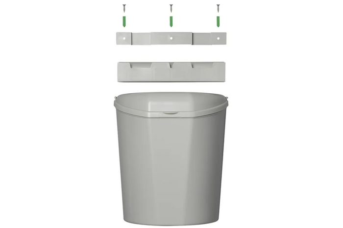 ProPlus 370402 avfallsbeholder med lokk for tilhengere, campingvogner, 6 l