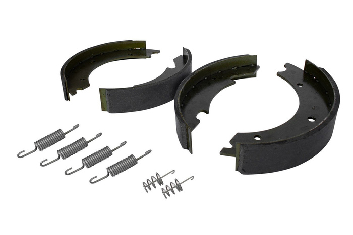 Bremsesko for KNOTT 250x40 aksler med et sett UNITRAILER fjærer