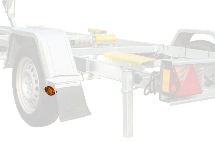 ASPÖCK FLATPOINT II LED-markeringslampe, oransje, universal