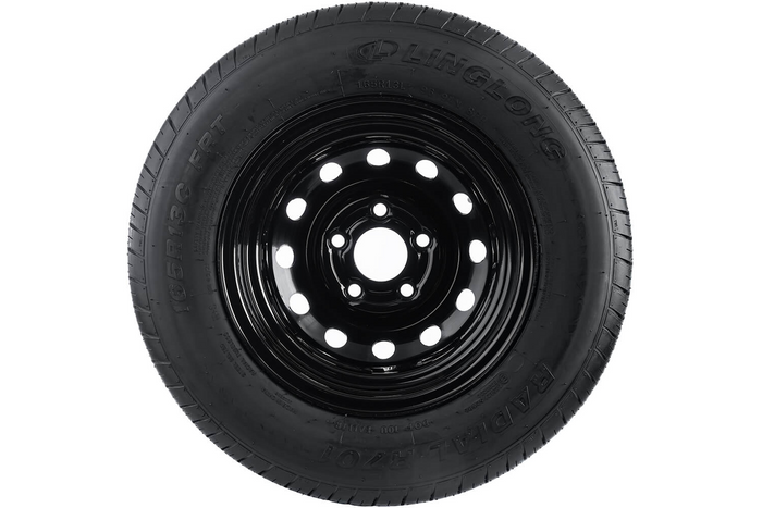 Forsterket tilhengerhjul LINGLONG DEKK 165/80 R13C 96/94N UNITRAILER FELG svart 4,5Jx13"H2 5x112 ET:30