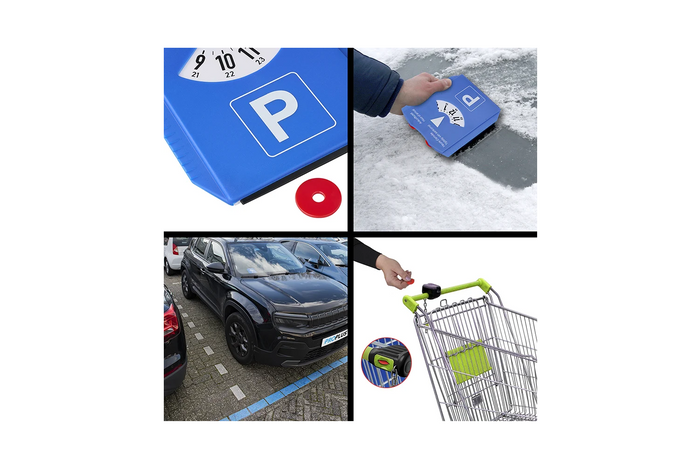 ProPlus 630518 parkeringsskive på 4 språk med skrape