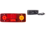 Baklykt WAŚ WE551DP 484 LED 4 funksjoner høyre