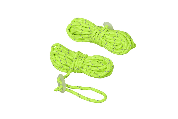 Sett med fire ProPlus barduner 361802 fluorescerende liner for et 4m telt