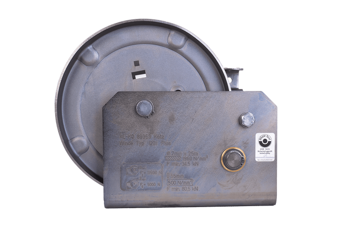 Vinsj, håndvinsj for AL-KO bergingsbilhenger 1150 kg med brems og automatisk avvikling