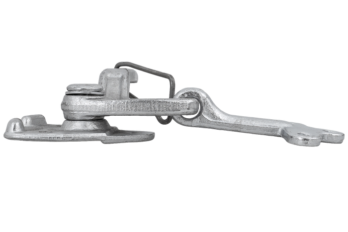 Venstre sidekobling med WINTERHOFF WV 10-L + WVG 10-A feste, komplett tilhengersidelukking