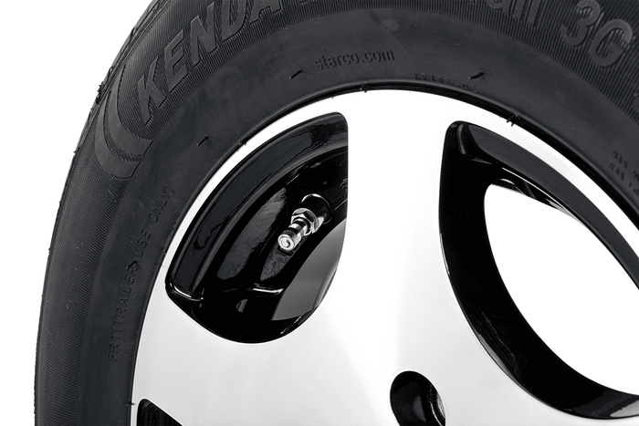 Forsterket hjul for tilhenger DEKK KENDA 165/80 R13C 96/94N ALU FELG STARCO polert 5Jx13"H2 4X100 ET:30