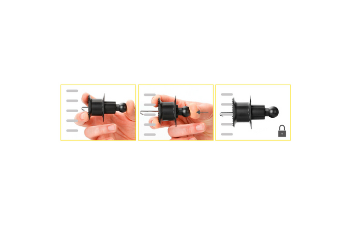 Graviton LAMP telefonholder for luftventilen