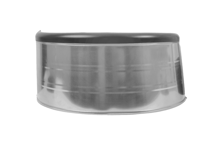 Dobbelskjerm for tilhenger 15-16" DOMAR DK7120 hjulbue 880/400mm metall med gummikant