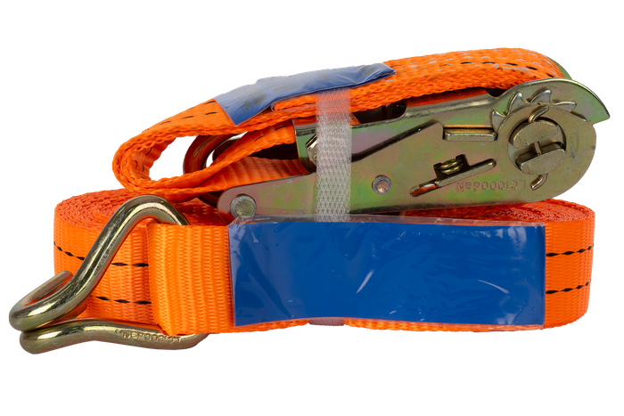 UNITRAILER 8m/35mm/2t oransje transportbånd med strammer