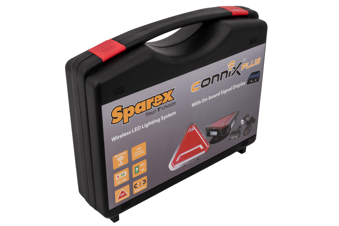 SPAREX CONNIX PLUS S.162710 LED-baklys 6 funksjoner venstre+høyre, trådløs, magnetisk