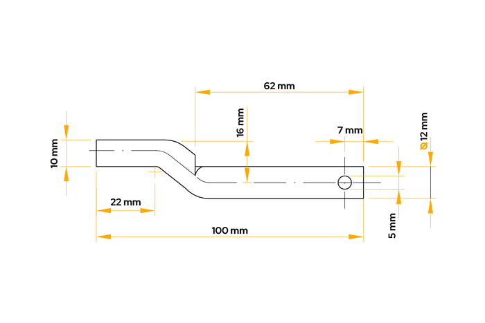 WINTERHOFF BSCHG 10-14-E tilhengerhengselbolt