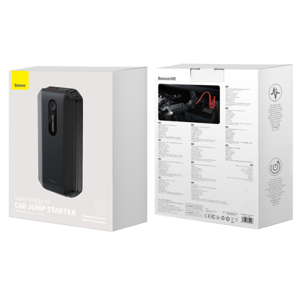 Power Bank starter BASEUS Super Energy Air Power Bank 10000mAh med 12V startfunksjon