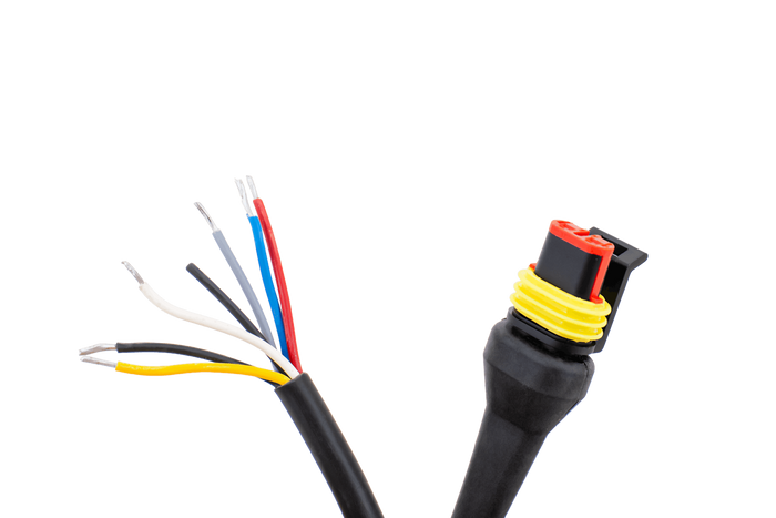 WAŚ W150DD LED-baklykt med 6 funksjoner, universal