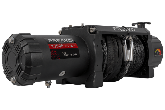 Elektrisk vinsj for PRESKO RAPTOR 13.5FS 12V 6130kg tilhenger med 24m tau