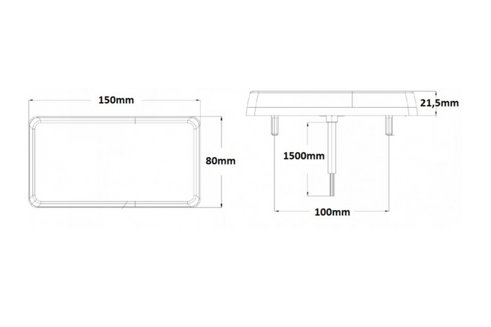 KAMAR L2295-Z LED baklykter 4 funksjoner venstre + høyre