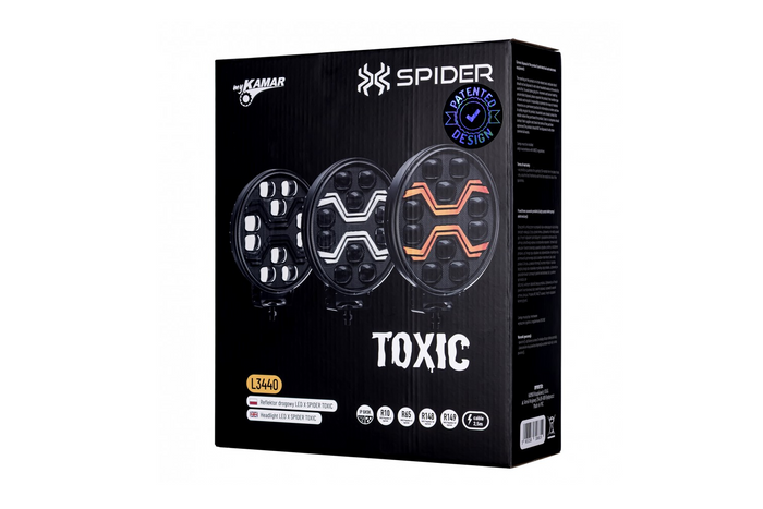 LED-arbeidslampereflektor KAMAR X-SPIDER TOXIC L3440 10xLED 80W