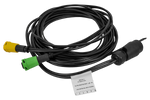 MANTES elektrisk installasjon, båthengerledningsnett 4,4m, 7PIN-plugg, 2x5PIN-bajonetter