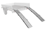 UNITRAILER ALR005 sammenleggbare ramper stålramper for tilhengere 200 cm 500 kg sett med 2