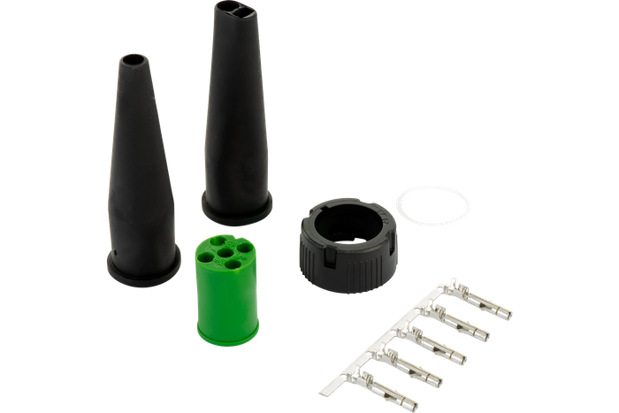 ASPÖCK 5-PIN bajonettkontakt for 12V baklykter, grønn