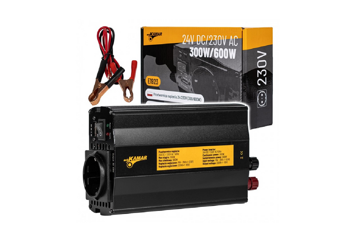Spenningsomformer 24V/230V (300/600W) KAMAR E1923