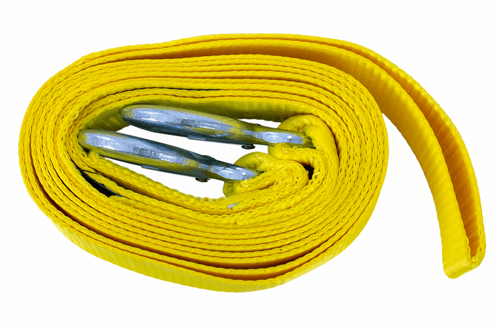 Slepetau med kroker UNITRAILER slepestropp 4,5m/50mm/5t gul
