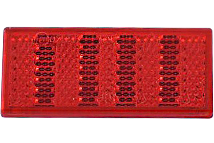 Rød refleks 76x34 mm med tape