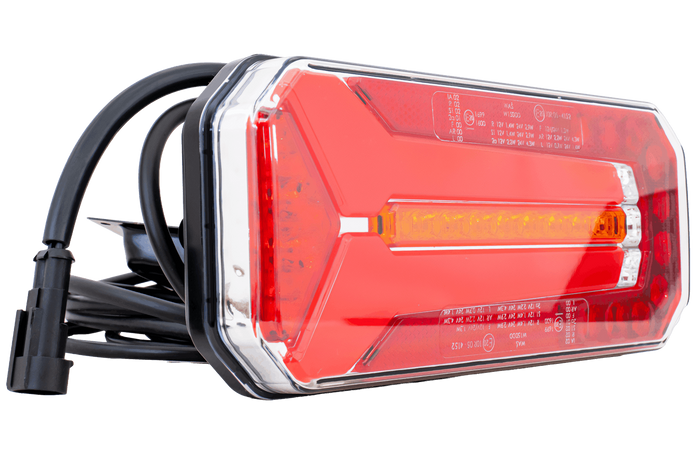 WAŚ W150DD LED-baklykt med 6 funksjoner, universal