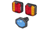 ProPlus LED 7-PIN baklykter 4 funksjoner venstre + høyre, magnetisk, Bluetooth