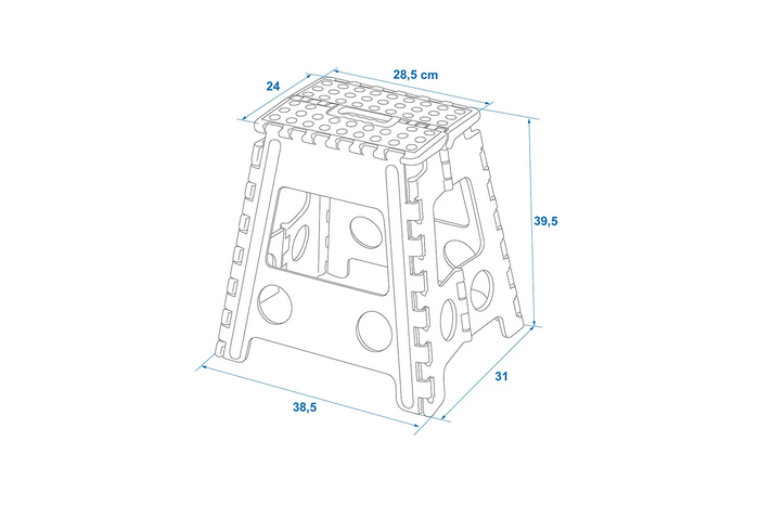 ProPlus 770826 tilhengerkrakk sammenleggbar plattformkrakk 120 kg
