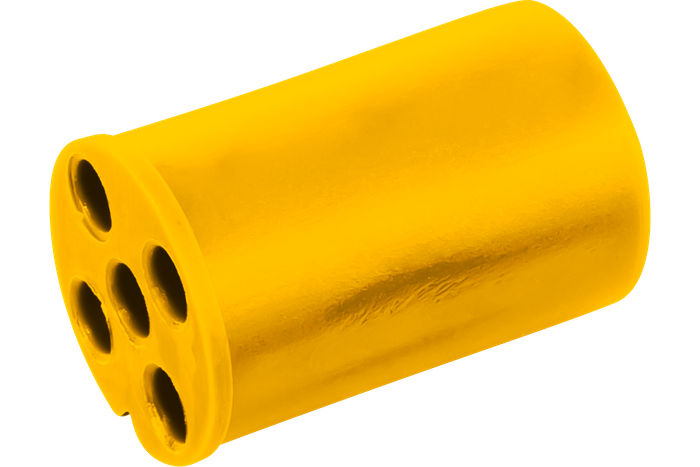 ASPÖCK 5-PIN bajonettkontakt for 12V baklykter, gul