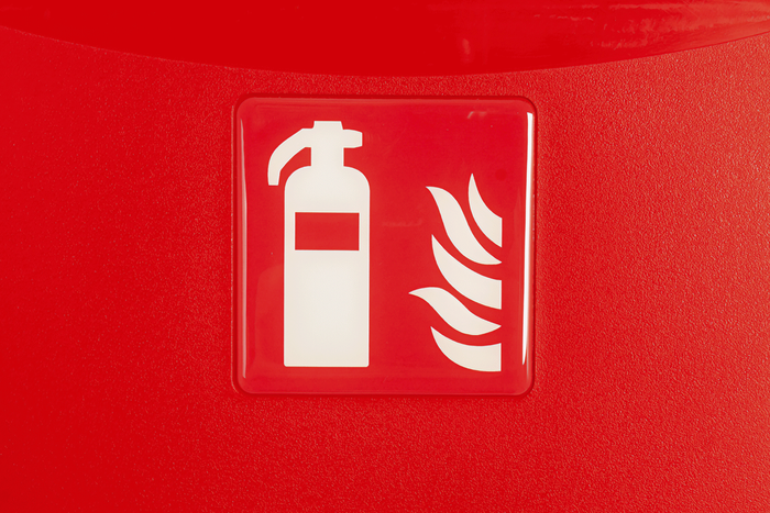 Brannslukningsboks 6kg DAKEN 82070 ADAMANT 611x310x247mm rød