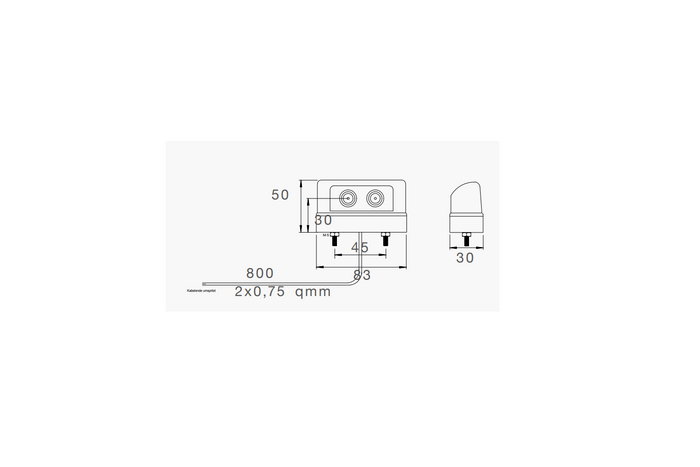 ASPÖCK REGPOINT LITEN LED-skiltlys
