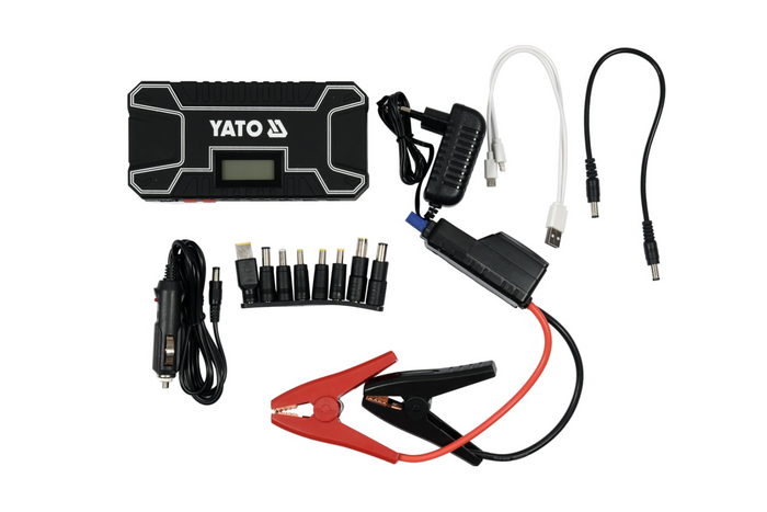 YATO YT-83082 powerbank 12000mAh med LCD-skjerm