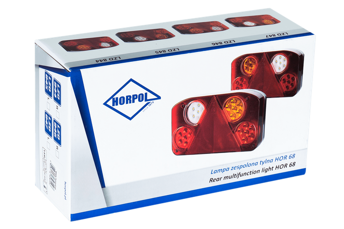 HORPOL LZD845 LED-baklys 6 funksjoner igjen