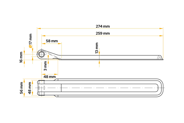UNITRAILER BSCH 10-270 tilhenger sidehengsel