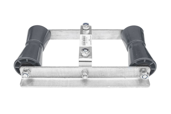 To-ruller grå vugge KRZ2 / 60 for båthenger