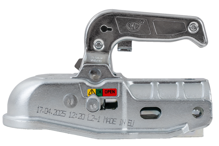 STEELPRESS BC-3000C-00-00+Z2 kulekobling for 3000 kg tilhenger med 35-50 mm rørdrag, støpejern