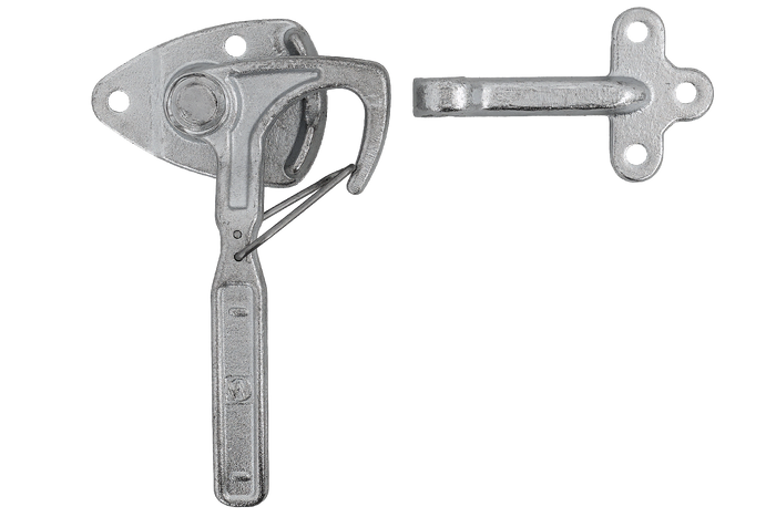 Høyre sidekobling med WINTERHOFF WV 20-R + WVG 20-A feste, komplett tilhengersidelukking