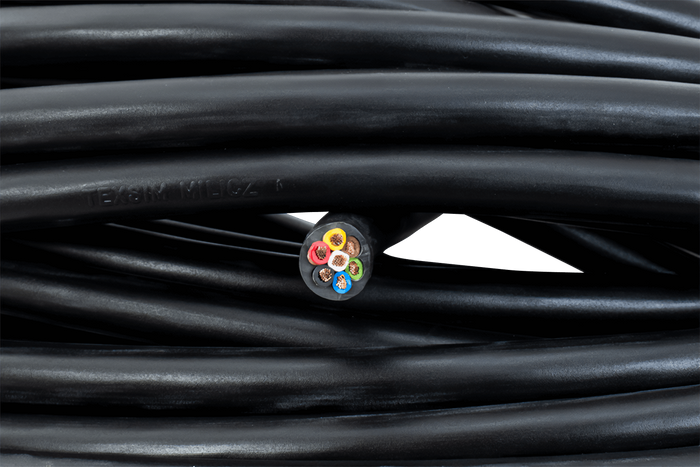 TEXSIM YLY-S 7x1,5 syv-leder elektrisk kabel - 1m