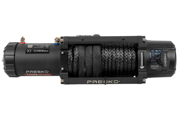 Elektrisk vinsj for PRESKO RAPTOR 13.5FS 12V 6130kg tilhenger med 24m tau