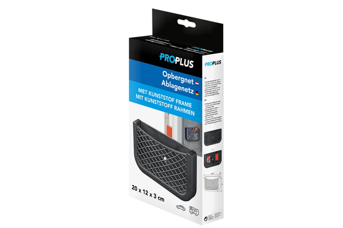 ProPlus 230038 oppbevaringsnettlomme med ramme 200x120mm